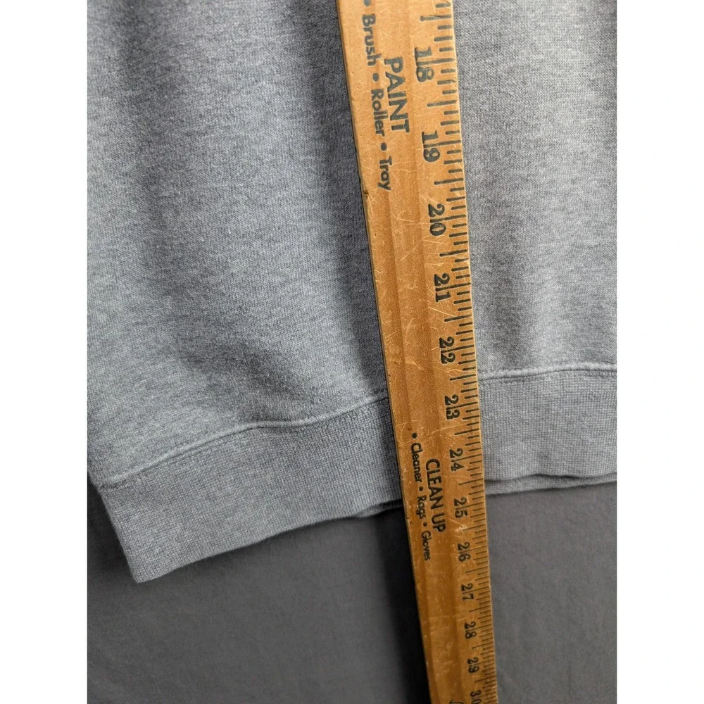 Nike Dri-FIT Big Swoosh Crewneck Sweatshirt Gray Mens XS